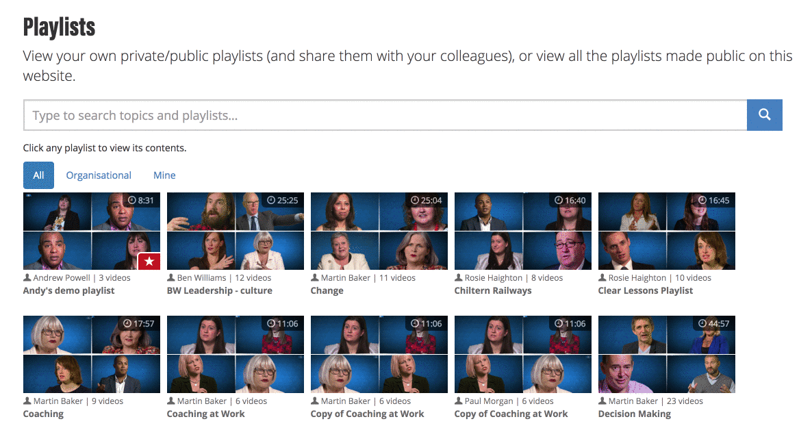Clear Lessons Playlists