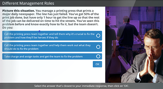Different situations may require different ways of managing the Team.