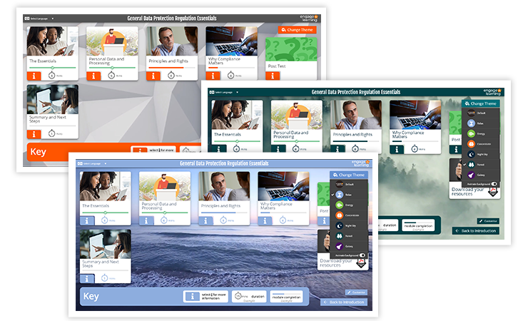 Feature - Unique themes for your learning environment
